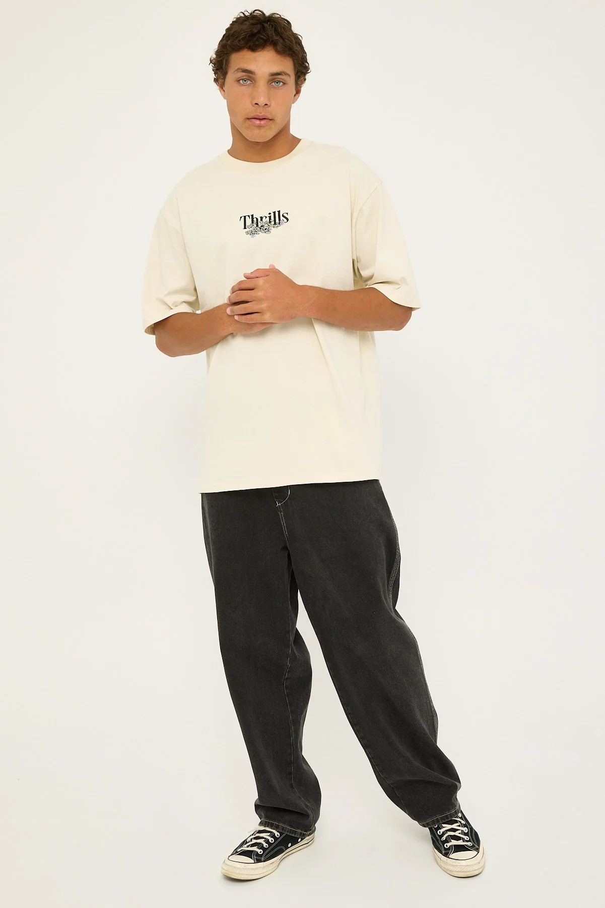 Thrills New Growth Oversize Fit Tee Hertiage White - Image 3