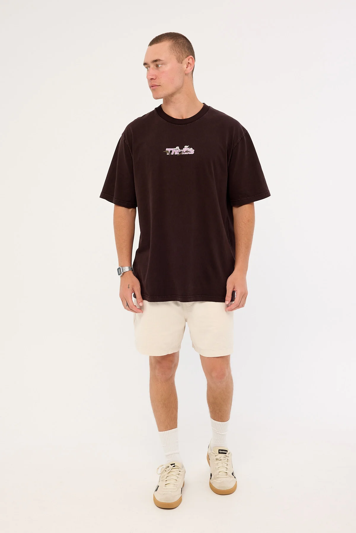 Thrills Next Phase Oversize Fit Tee Black Coffee - Image 2