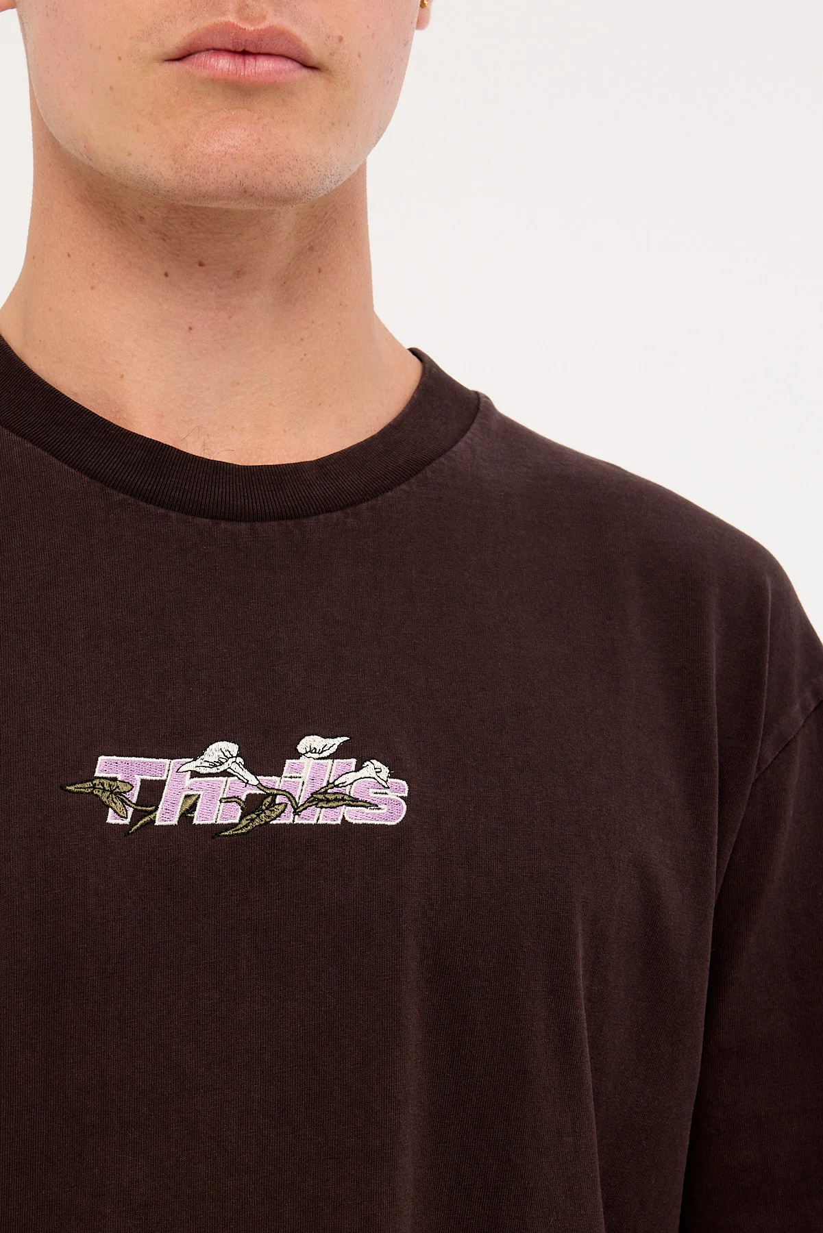 Thrills Next Phase Oversize Fit Tee Black Coffee - Image 3