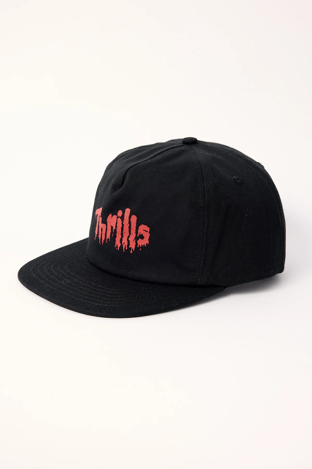 Thrills Once Bitten Twice Shy 5 Panel Cap Black - Image 2