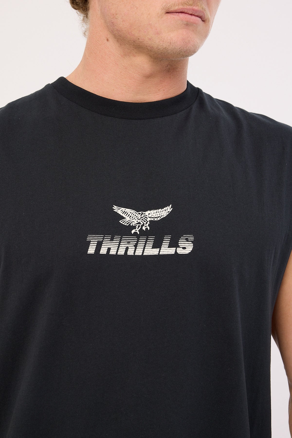 Thrills Paradise Before Anarchy Merch Fit Muscle Tee Washed Black - Image 4