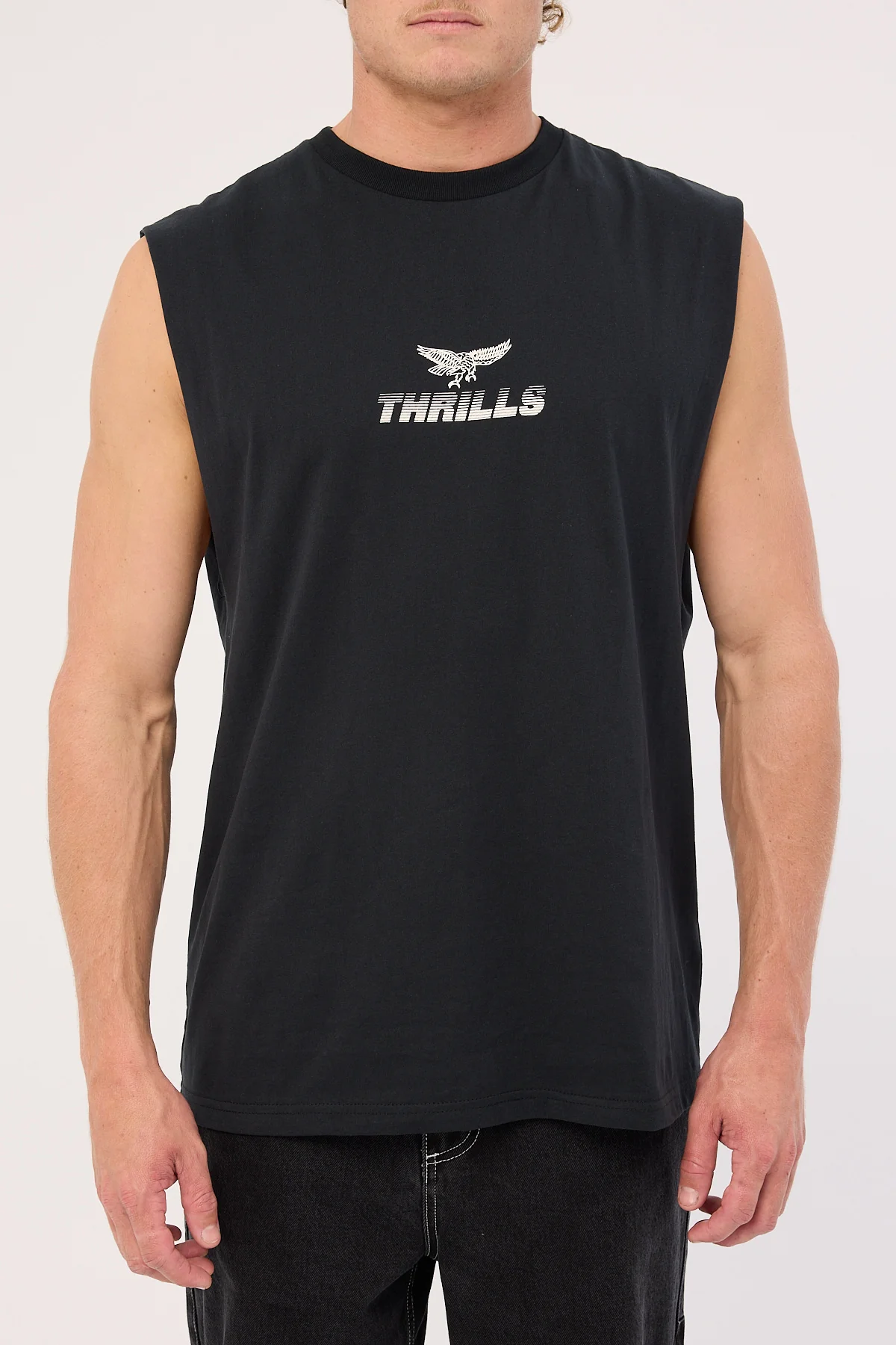 Thrills Paradise Before Anarchy Merch Fit Muscle Tee Washed Black - Image 6