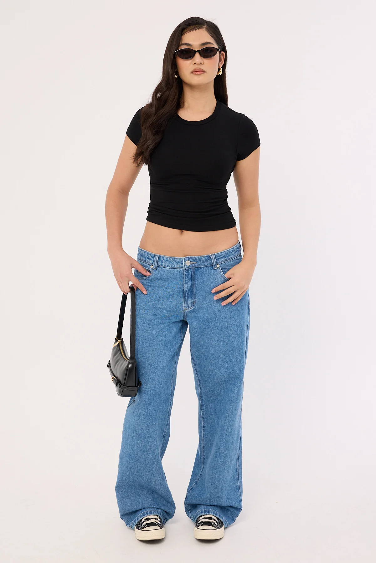 Thrills Parker Low Rise Baggy Jean Vivid Mid Blue