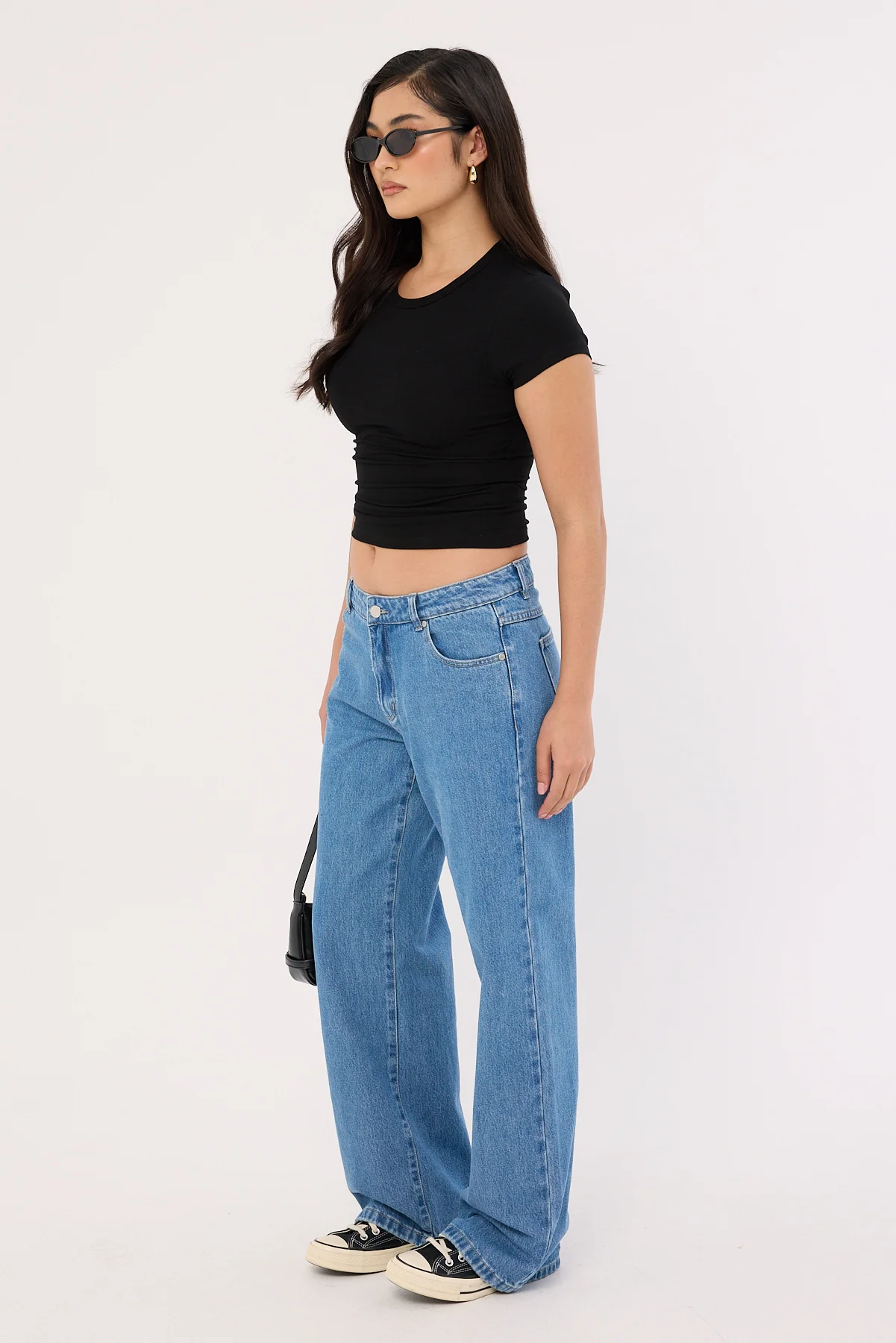 Thrills Parker Low Rise Baggy Jean Vivid Mid Blue - Image 4