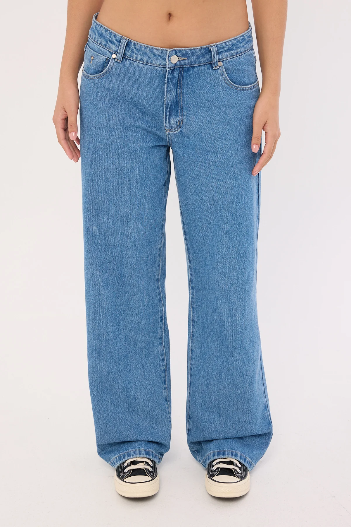Thrills Parker Low Rise Baggy Jean Vivid Mid Blue - Image 8