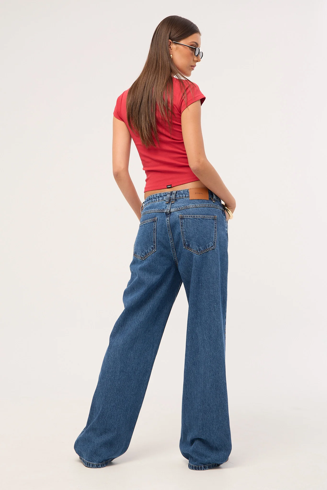 Thrills Parker Mid Rise Baggy Jean Vintage Rinse Blue - Image 5