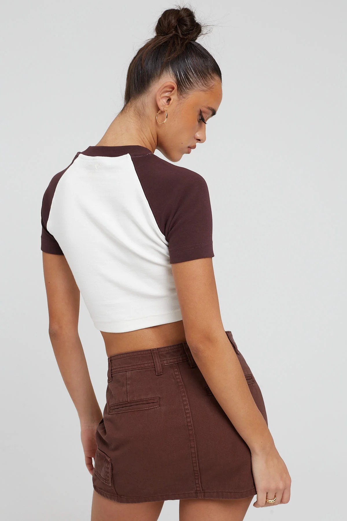 Thrills Rift Cargo Mini Skirt Umber - Image 9