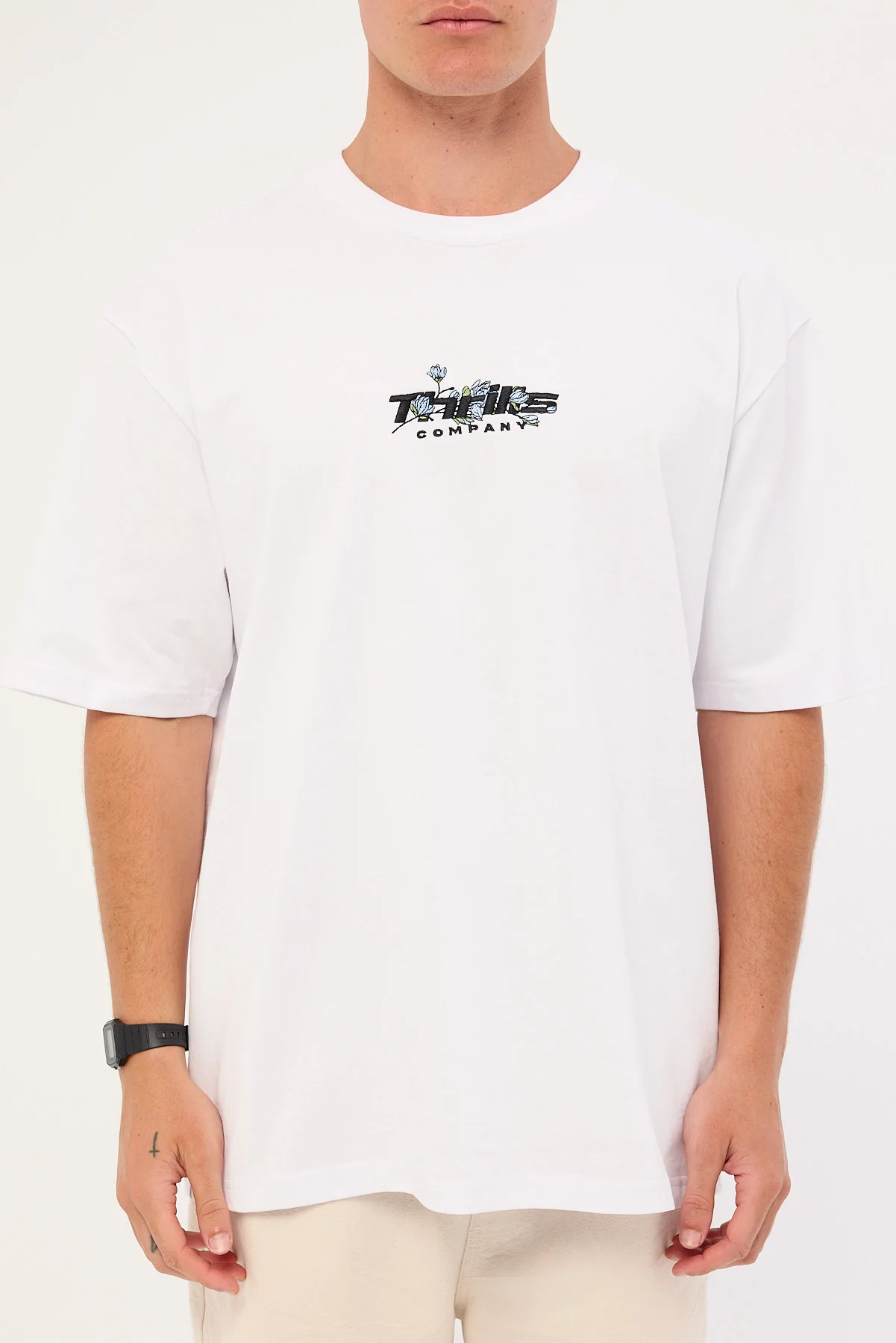 Thrills Rough Cut Oversize Fit Tee White - Image 6