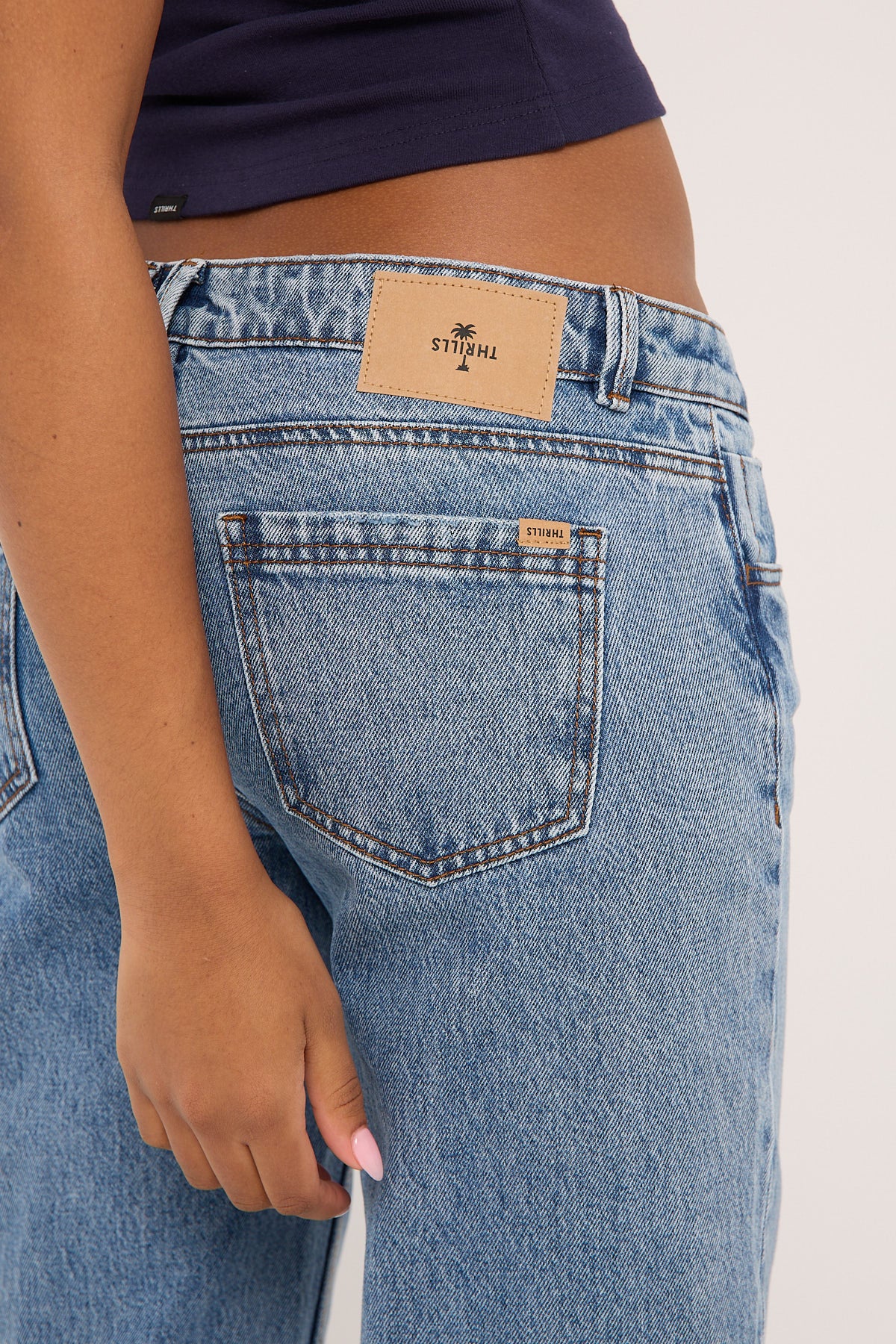 Thrills Saskia Jean Vintage Stone Blue - Image 7