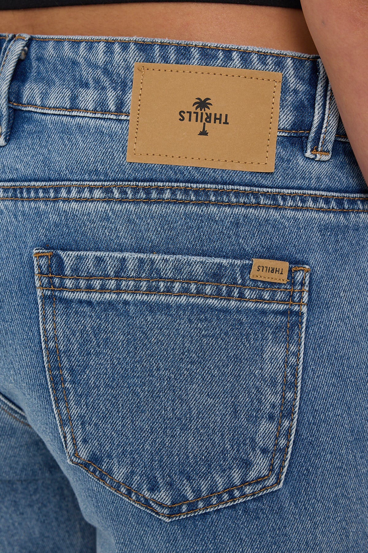 Thrills Saskia Low Straight Jean Vintage Timeworn Blue - Image 4