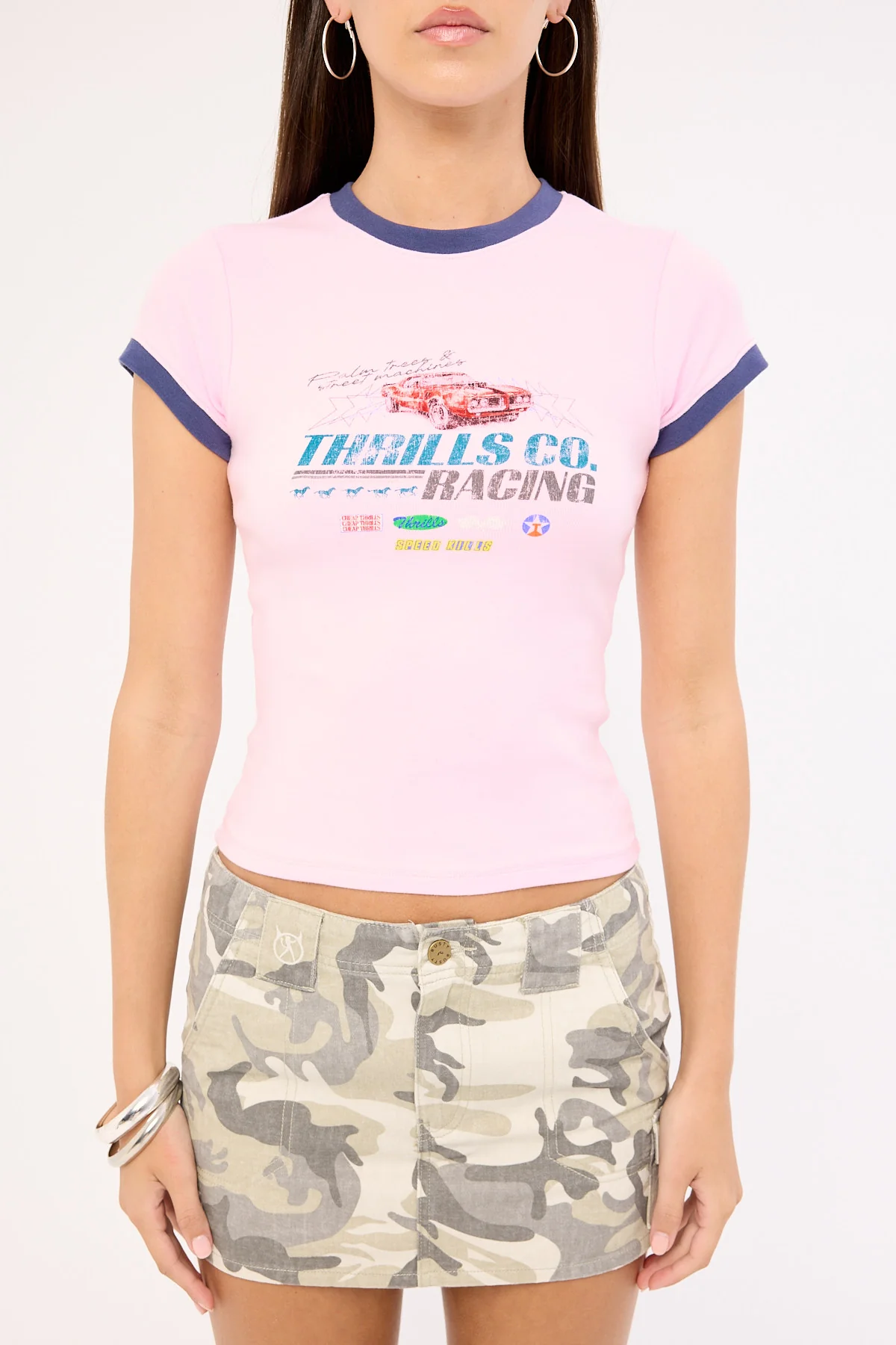 Thrills Shifted Club Tee Pink Tulle - Image 6