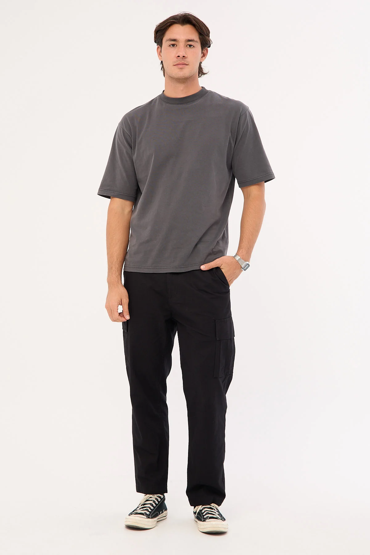 Thrills Slacker Cargo Pant Black