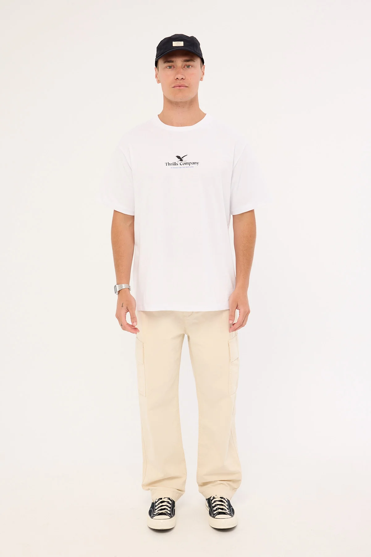 Thrills Slacker Cargo Pant Unbleached