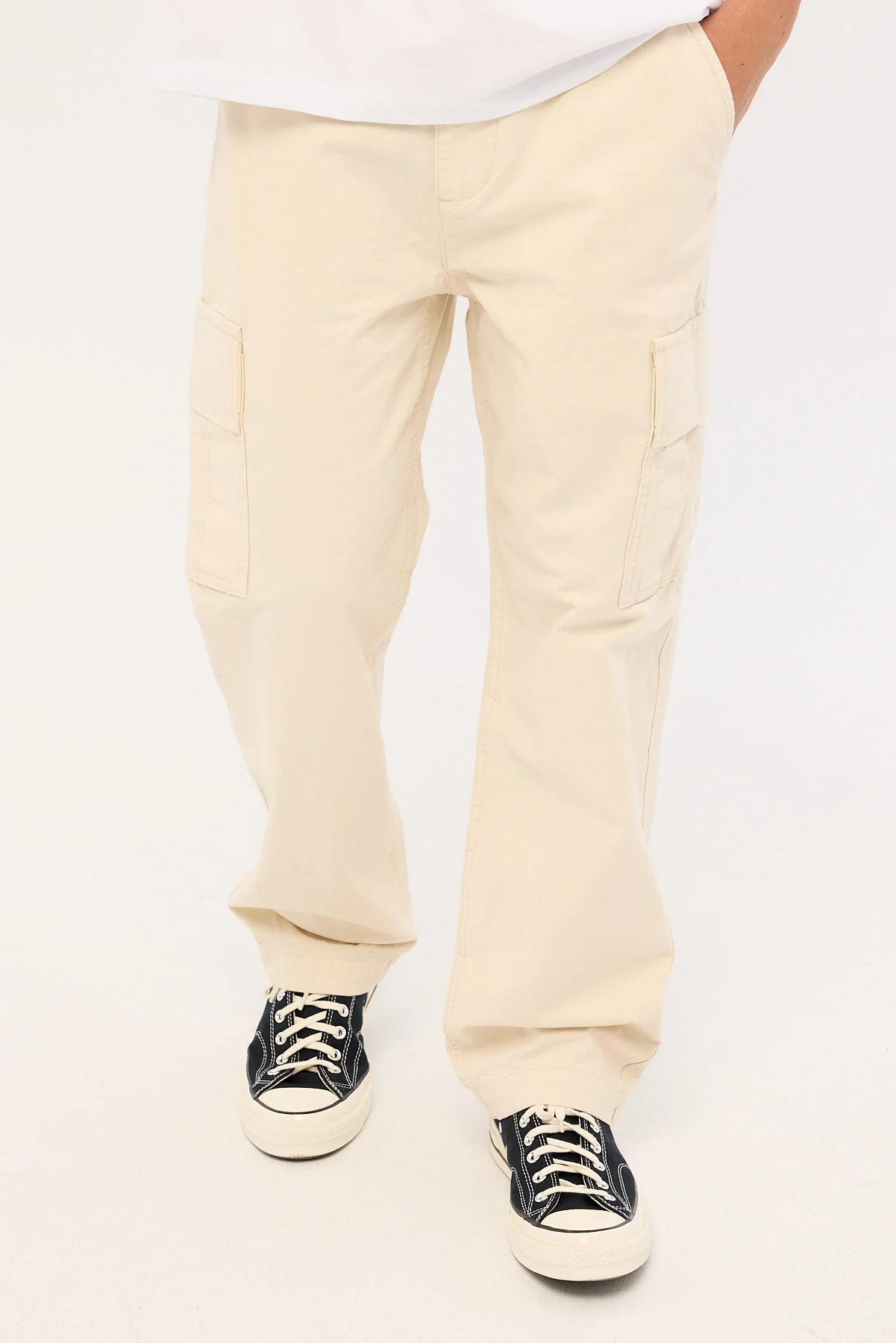 Thrills Slacker Cargo Pant Unbleached - Image 2