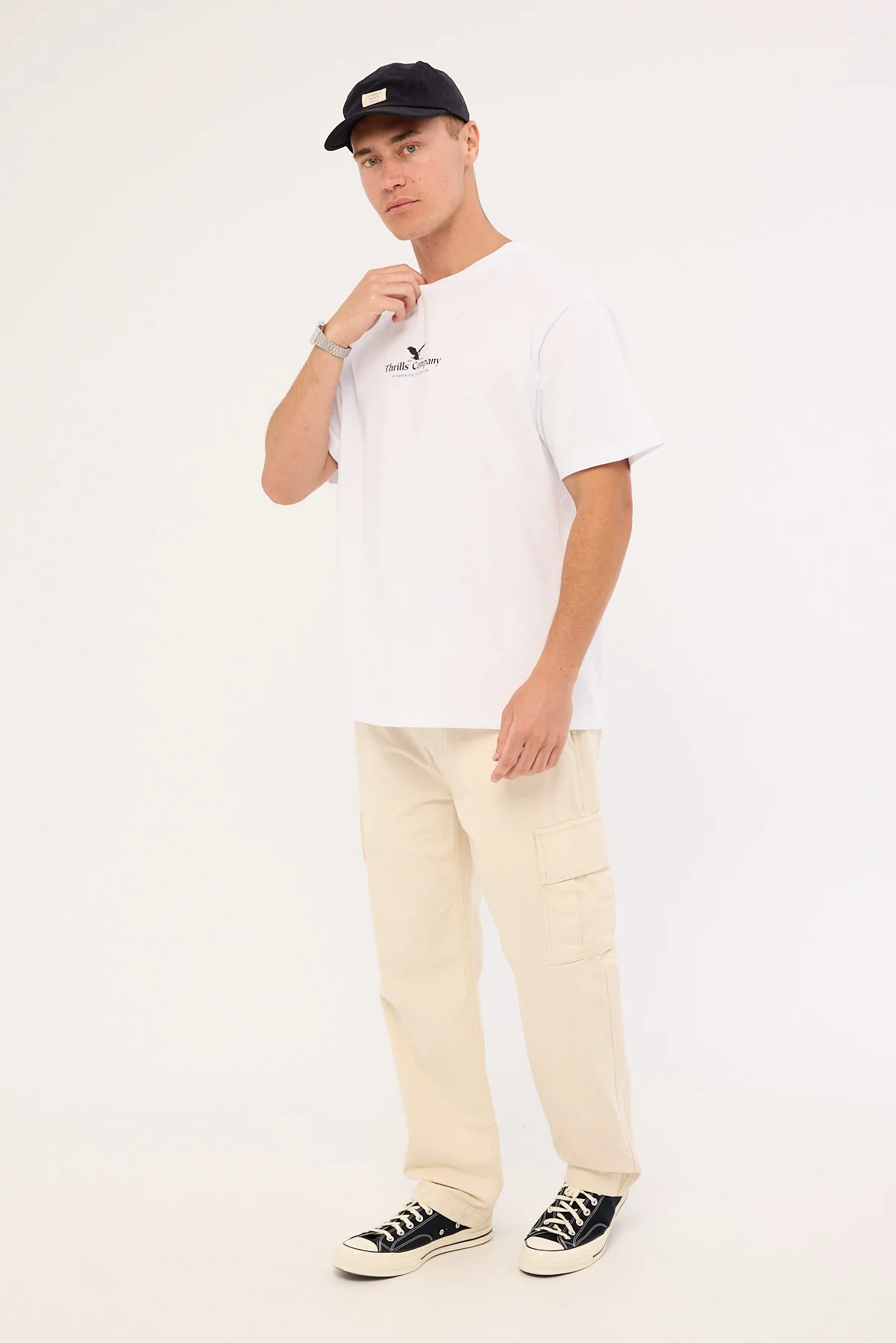Thrills Slacker Cargo Pant Unbleached - Image 4