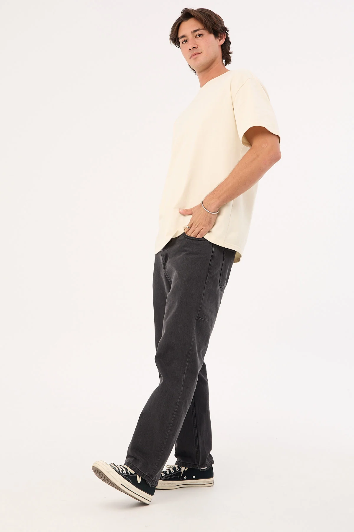 Thrills Slacker Denim Jean Coal - Image 4