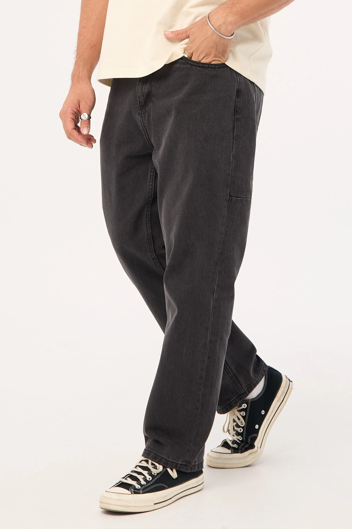 Thrills Slacker Denim Jean Coal - Image 5