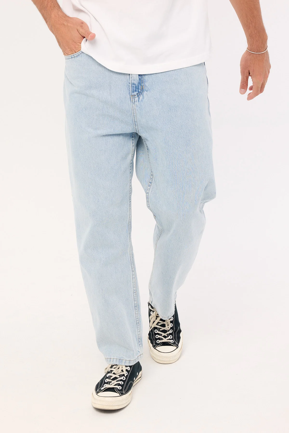 Thrills Slacker Relaxed Denim Jean Serenity Blue - Image 2