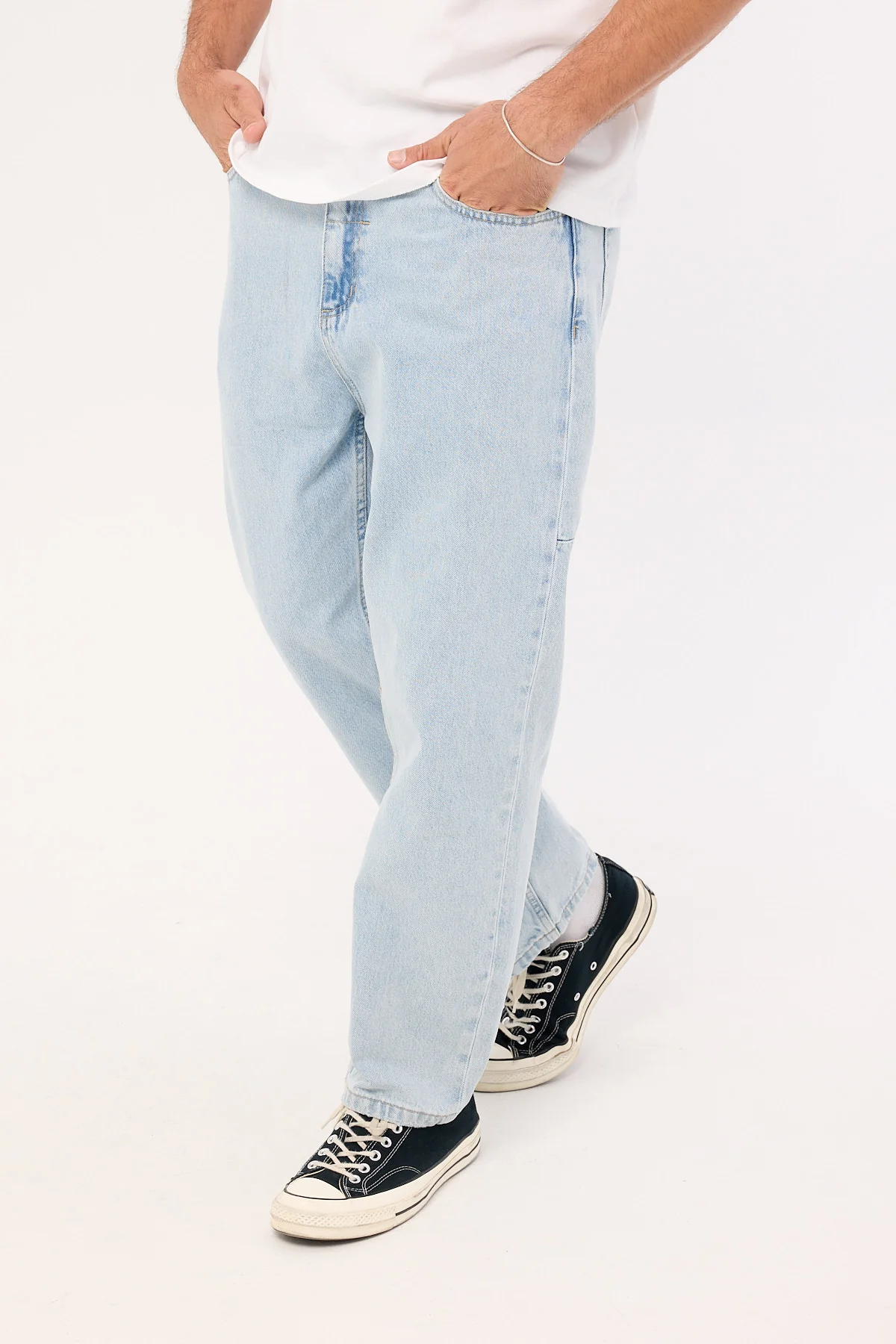 Thrills Slacker Relaxed Denim Jean Serenity Blue - Image 3
