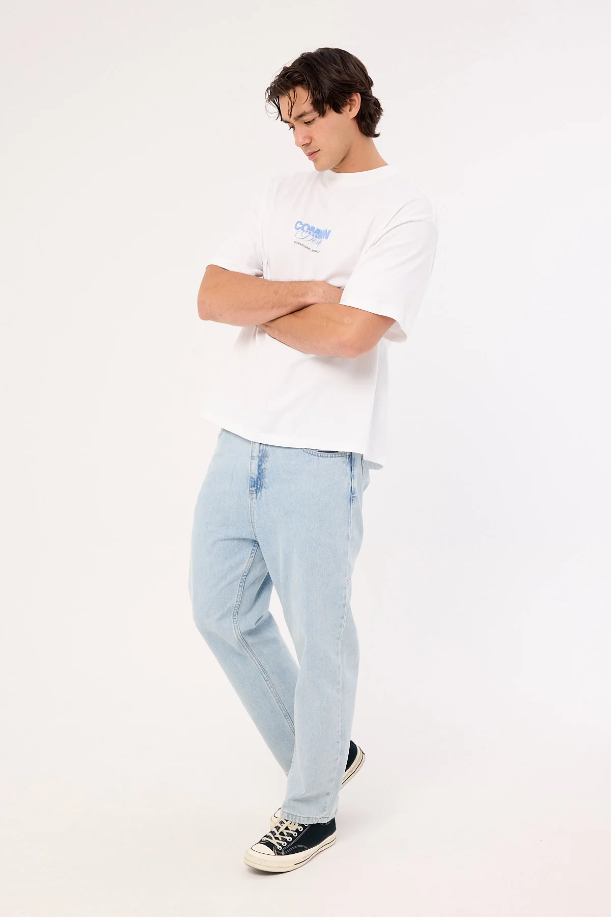 Thrills Slacker Relaxed Denim Jean Serenity Blue - Image 4