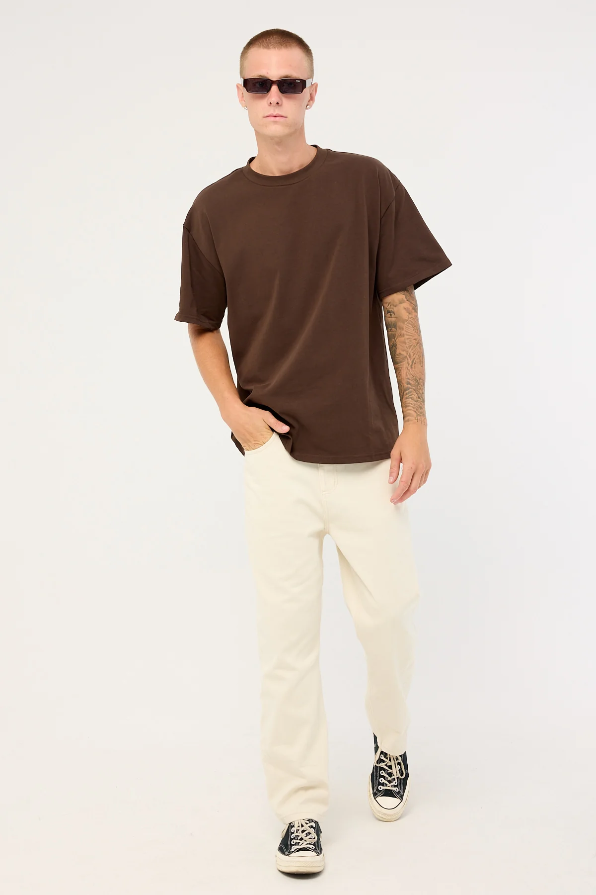 Thrills Slacker Relaxed Denim Jean Stone