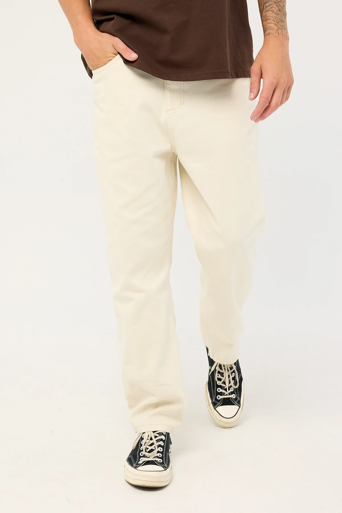 Thrills Slacker Relaxed Denim Jean Stone - Image 2