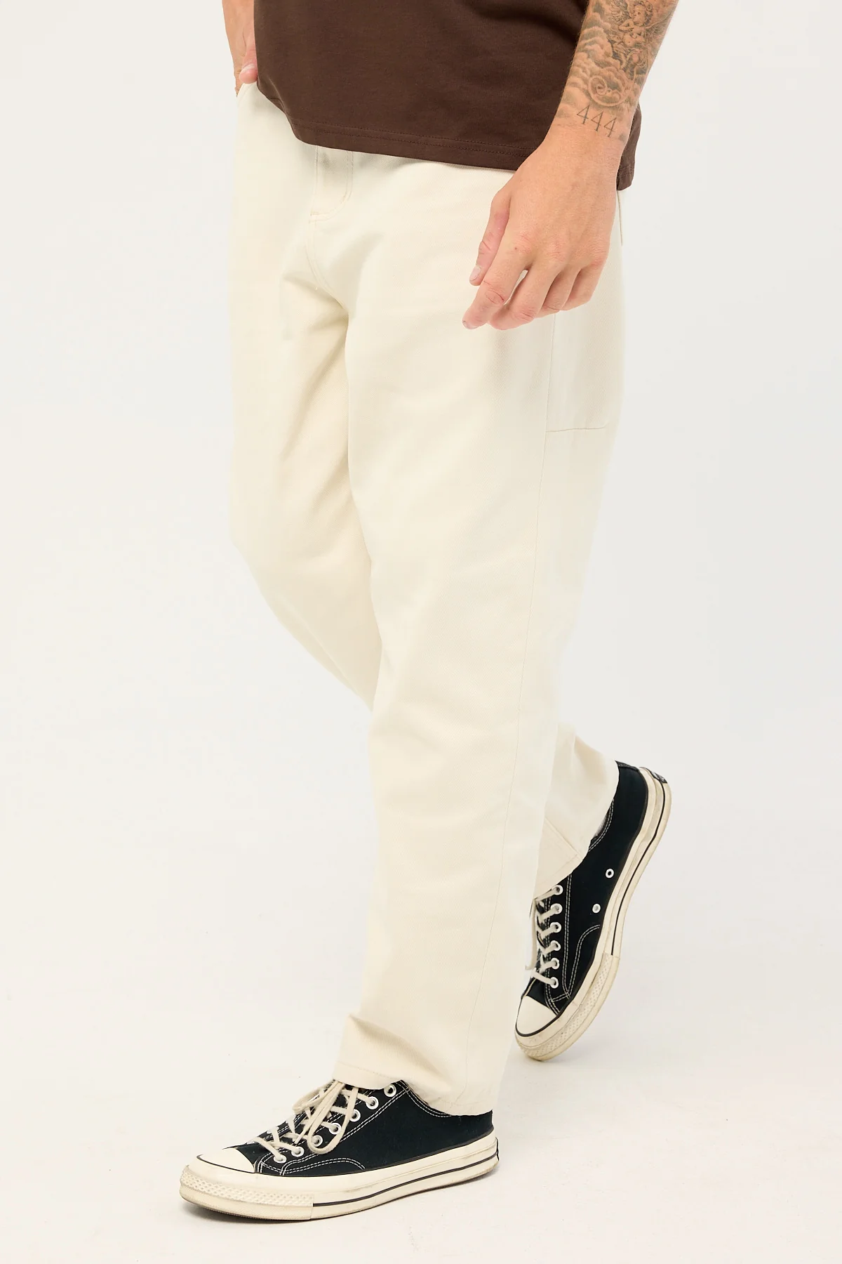 Thrills Slacker Relaxed Denim Jean Stone - Image 3