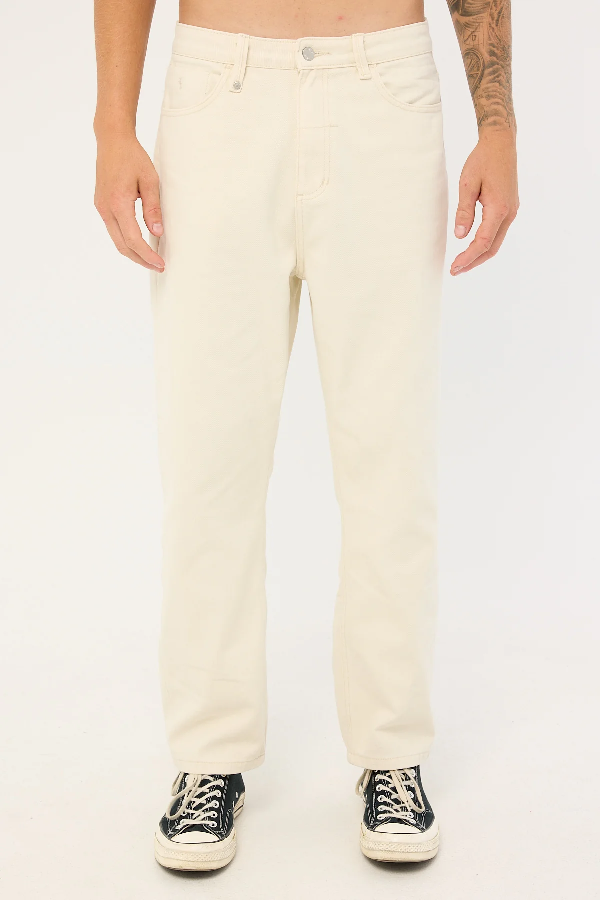 Thrills Slacker Relaxed Denim Jean Stone - Image 7