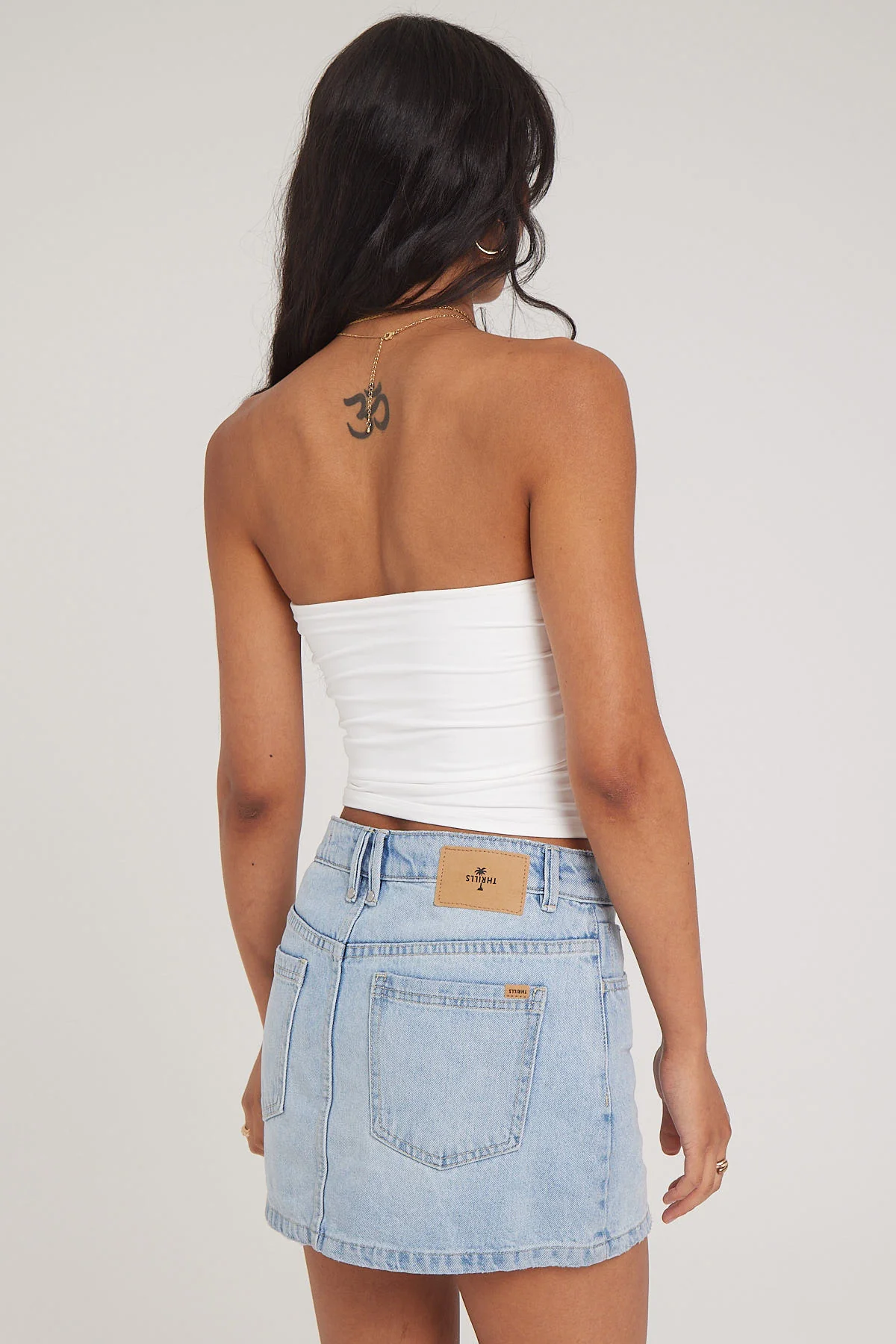 Thrills Sophie Mini Skirt Ash Blue - Image 4