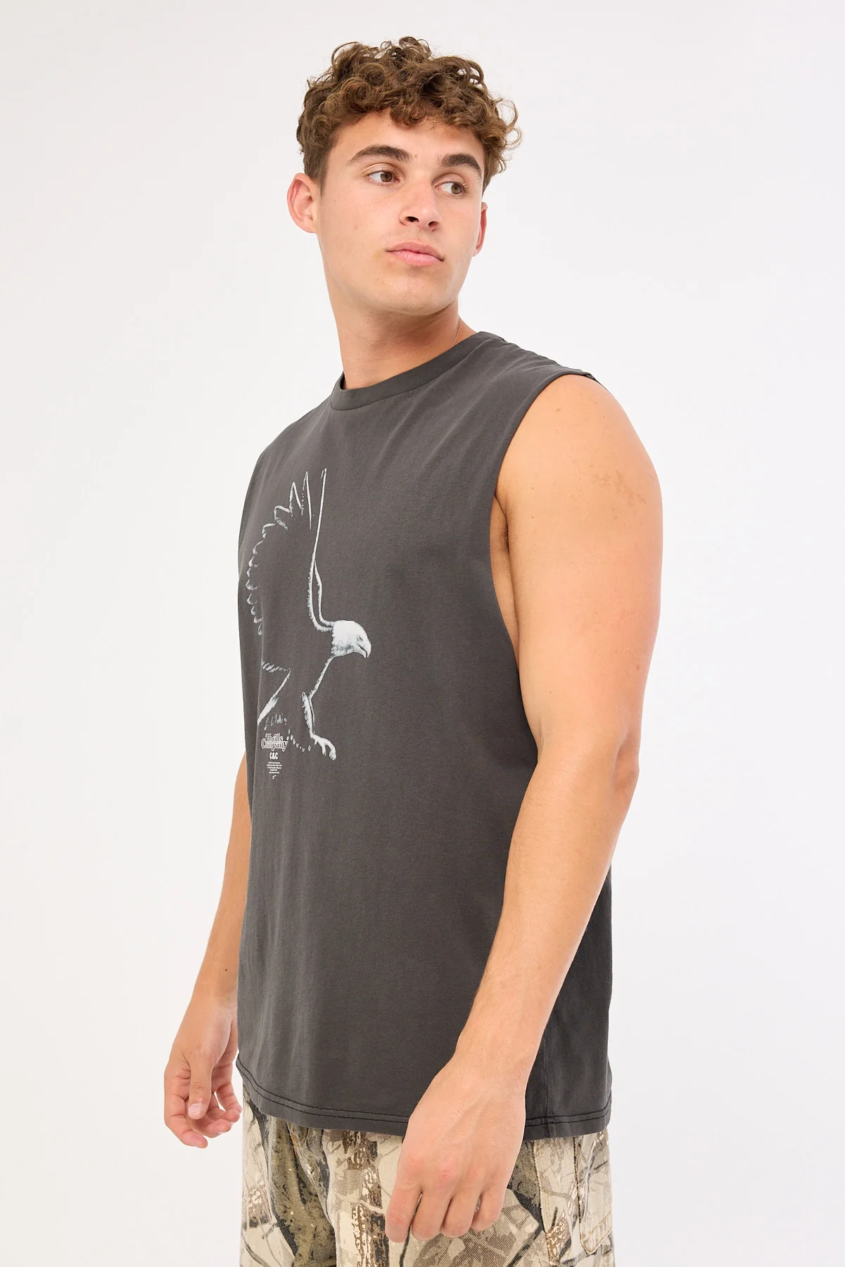 Thrills Speed Metal Merch Fit Muscle Tee Merch Black - Image 3