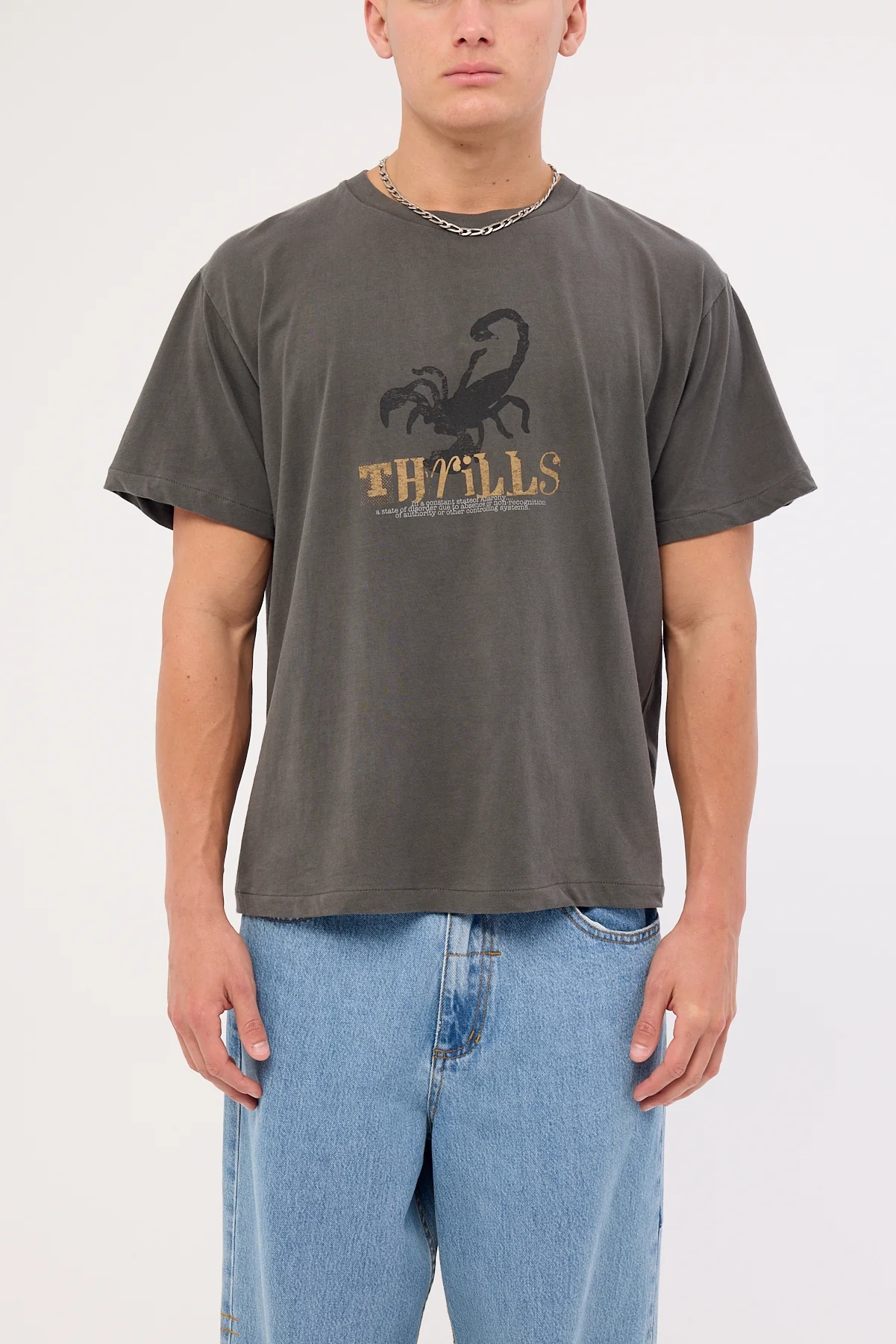 Thrills State Of Disorder Merch Fit Cropped Tee Merch Black - Image 6