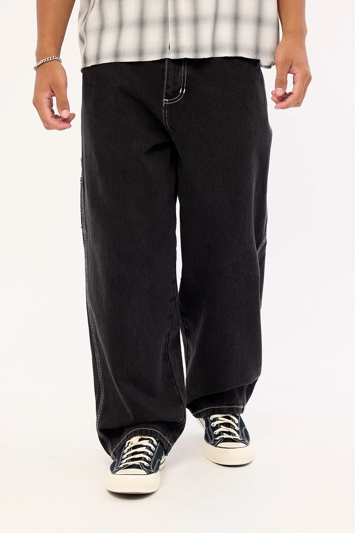 Thrills Superstition Biggest Slacker Baggy Carpenter Jean Aged Black - Image 2
