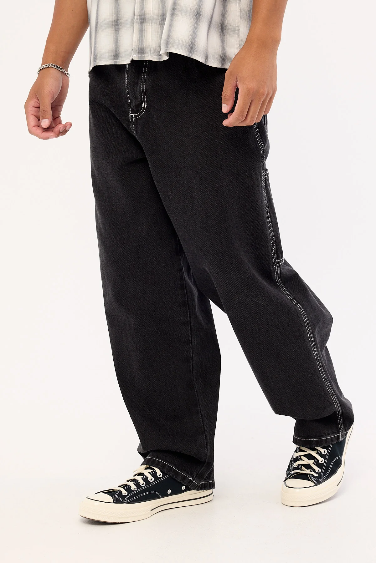 Thrills Superstition Biggest Slacker Baggy Carpenter Jean Aged Black - Image 3