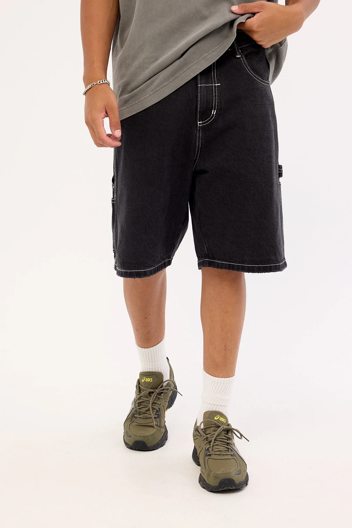 Thrills Superstition Biggest Slacker Baggy Carpenter Short Aged Black - Image 2