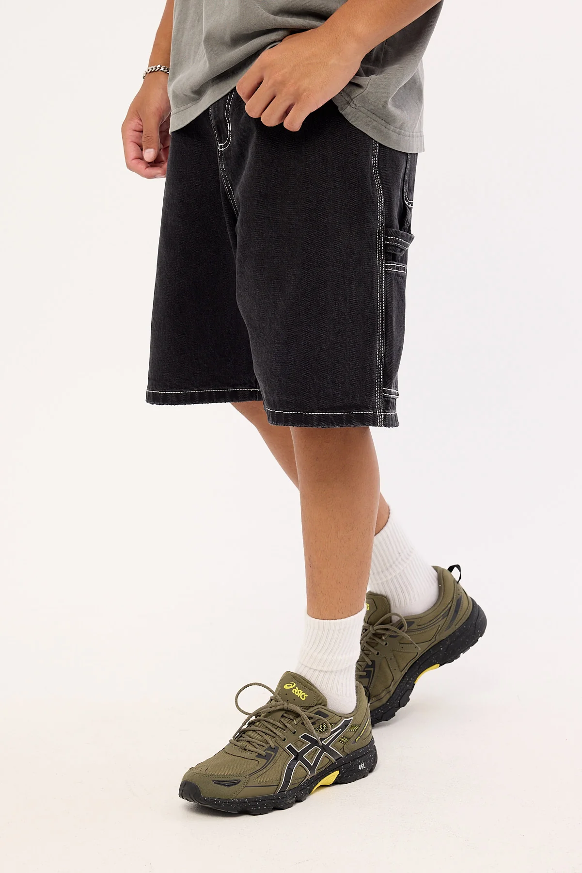 Thrills Superstition Biggest Slacker Baggy Carpenter Short Aged Black - Image 3