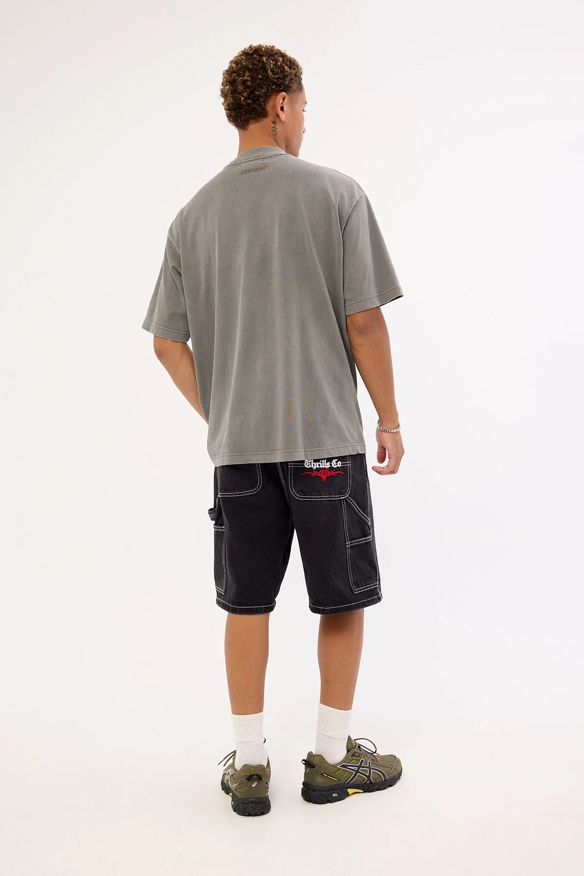Thrills Superstition Biggest Slacker Baggy Carpenter Short Aged Black - Image 5