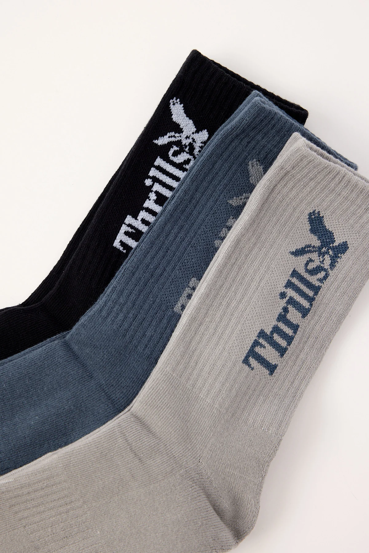 Thrills Thrills Workwear 3 Pack Sock Alloy/Light Petrol/Black - Image 2