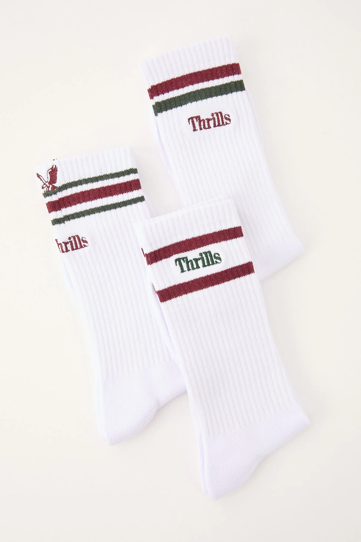 Thrills Thrills Workwear 3 Pack Sock White - Image 2