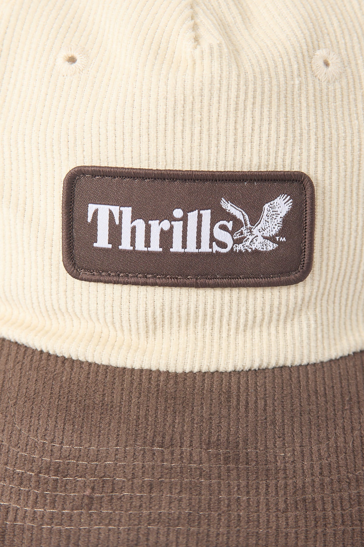 Thrills Thrills Workwear 5 Panel Cap Heritage White/Desert - Image 2