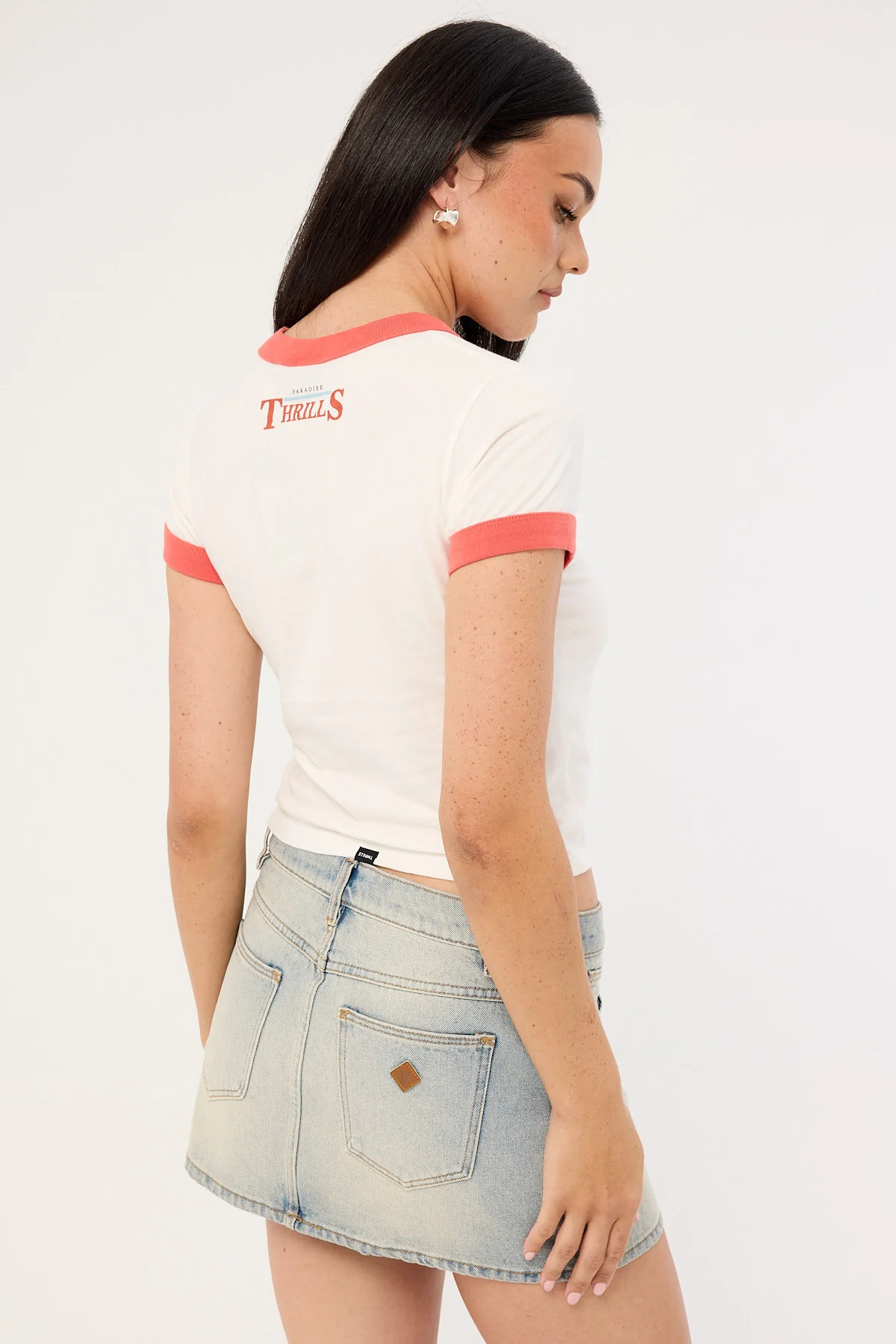 Thrills Touch The Sky Boy Tee Dirty White - Image 5