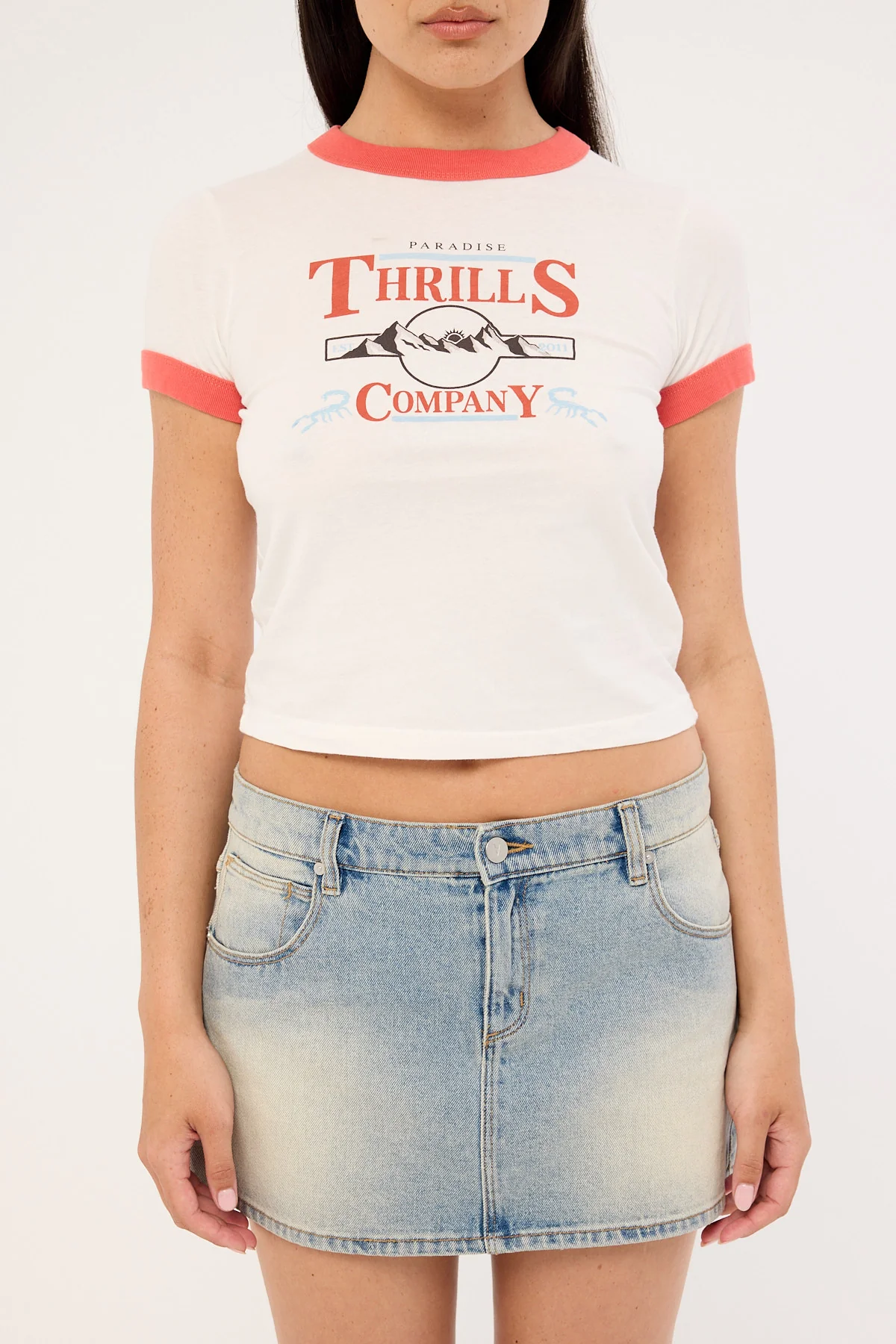 Thrills Touch The Sky Boy Tee Dirty White - Image 7