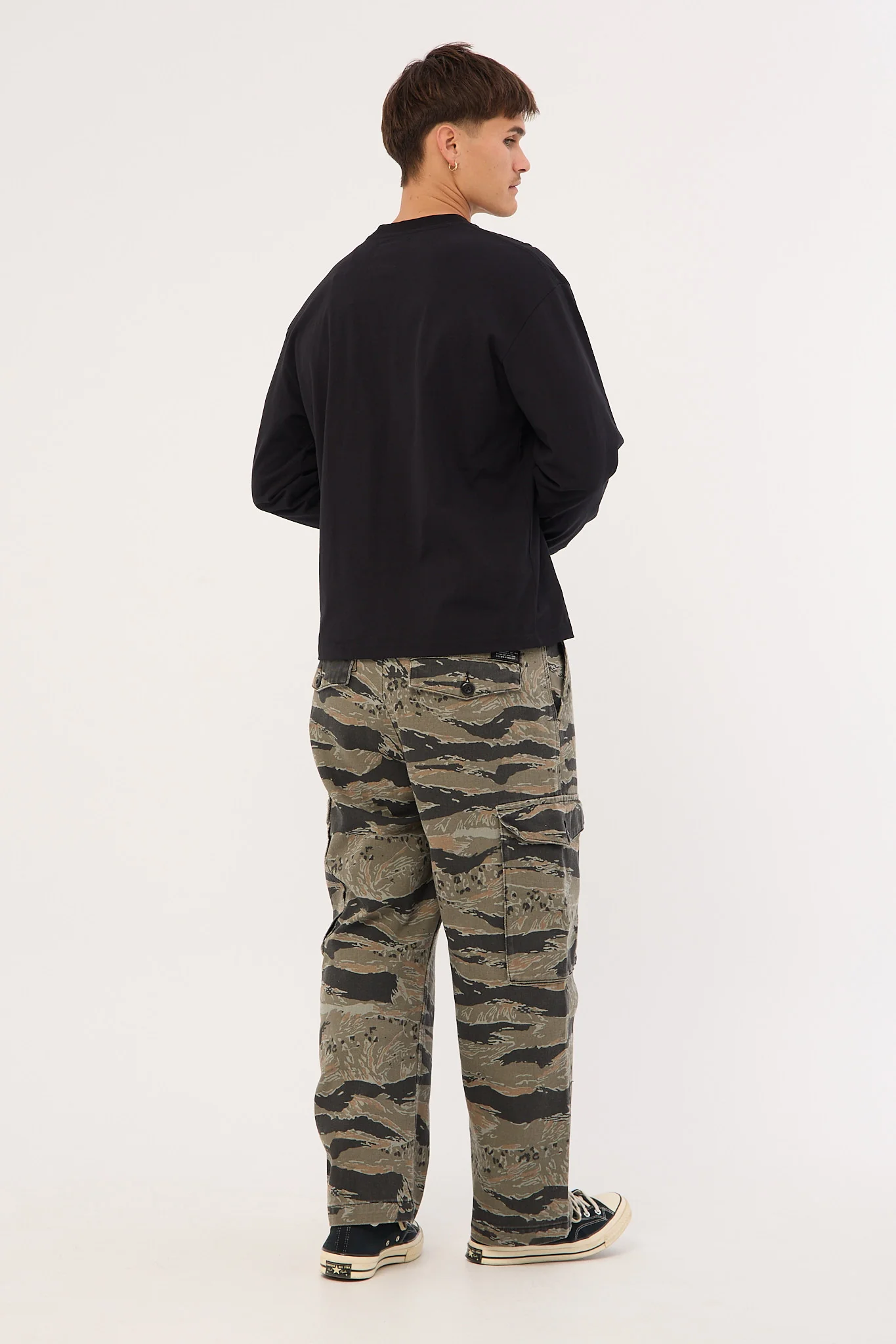 Thrills Transmission Big Slacker Cargo Pant Black Tiger - Image 5