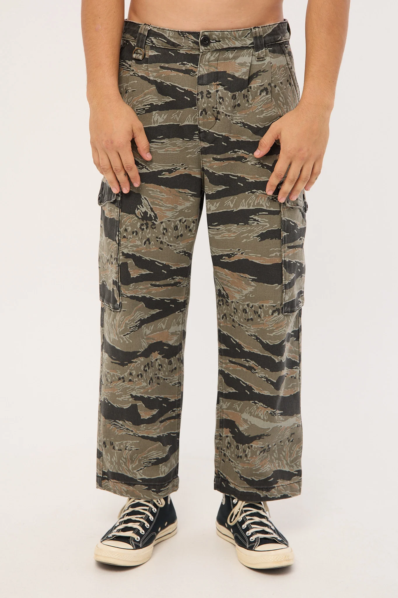 Thrills Transmission Big Slacker Cargo Pant Black Tiger - Image 9