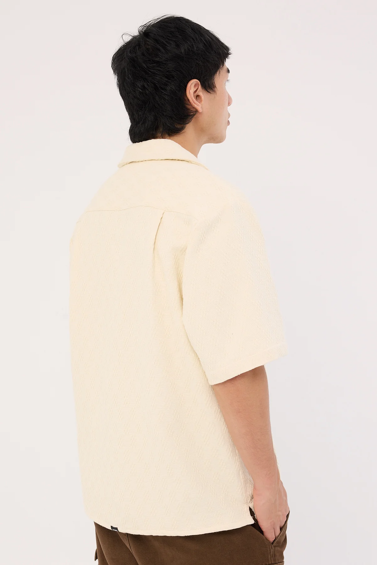 Thrills Vanished Short Bowling Shirt Heritage White - Image 5