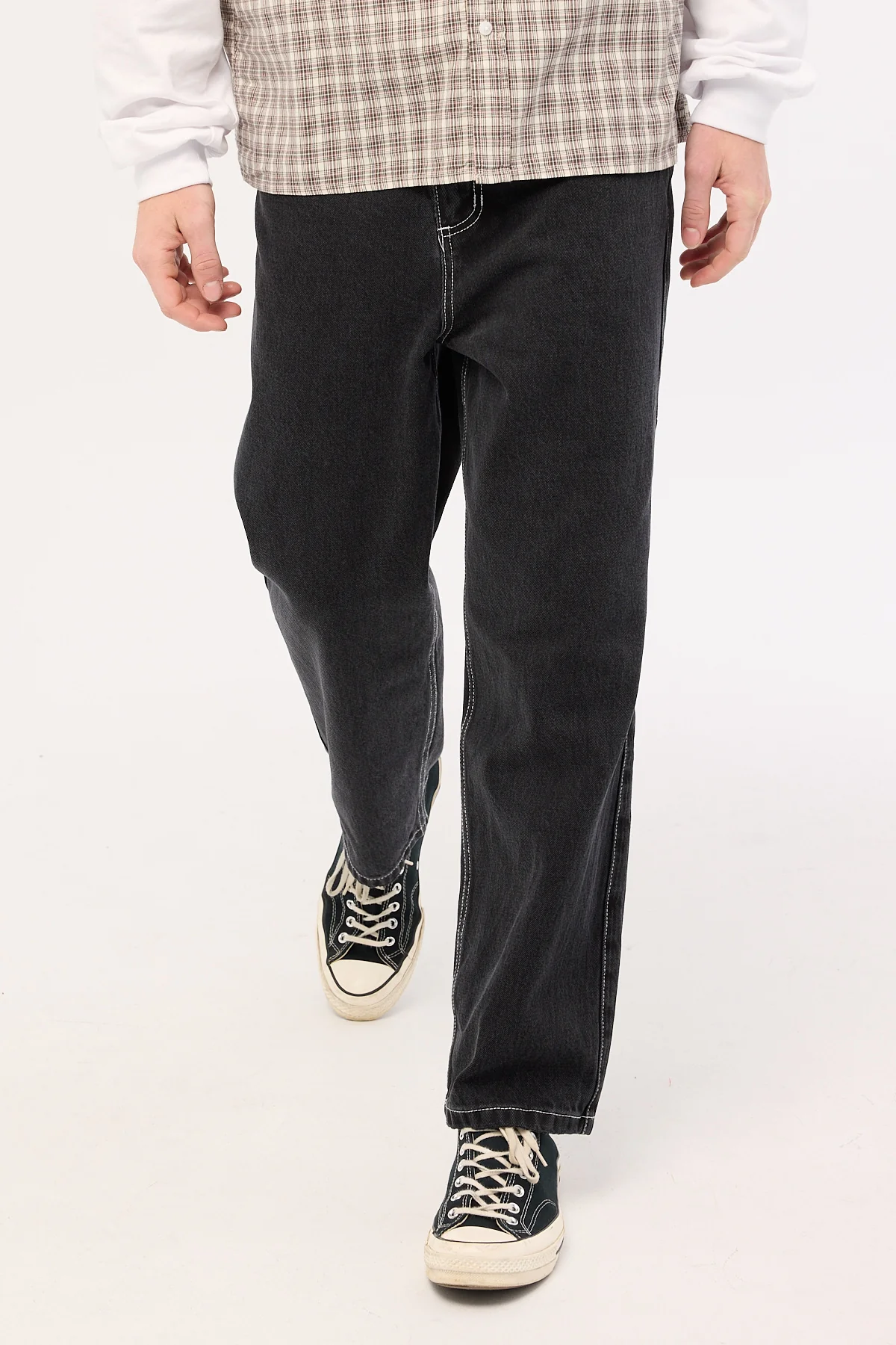Thrills Victory League Big Slacker Jean Aged Black - Image 3