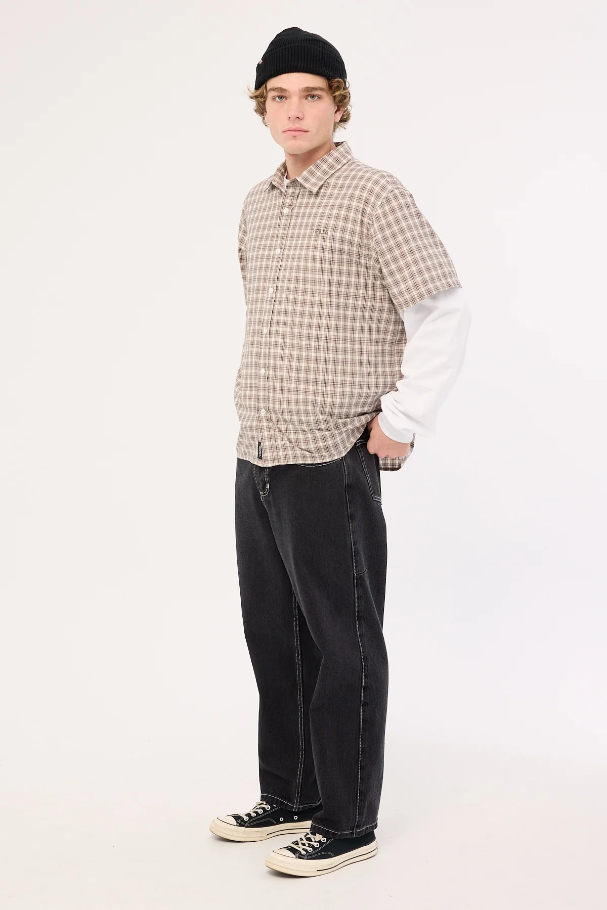 Thrills Victory League Big Slacker Jean Aged Black - Image 4