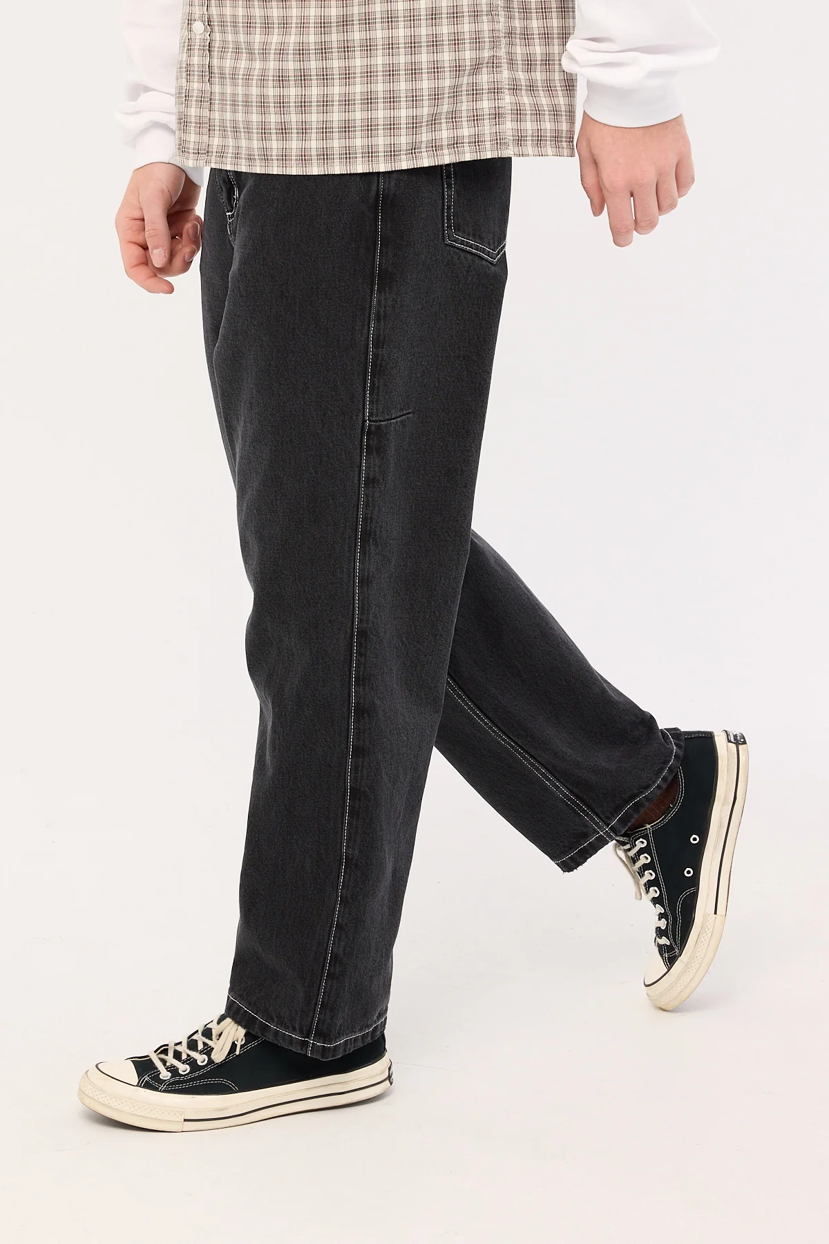 Thrills Victory League Big Slacker Jean Aged Black - Image 5