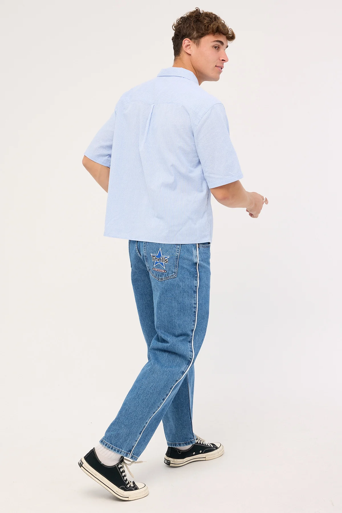 Thrills Victory League Big Slacker Jean Eternal Mid Blue - Image 5