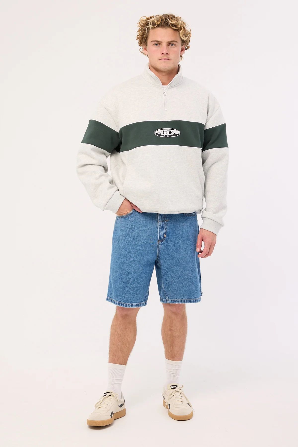 Thrills Victory League Mid Slacker Denim Short Eternal Mid Blue - Image 2