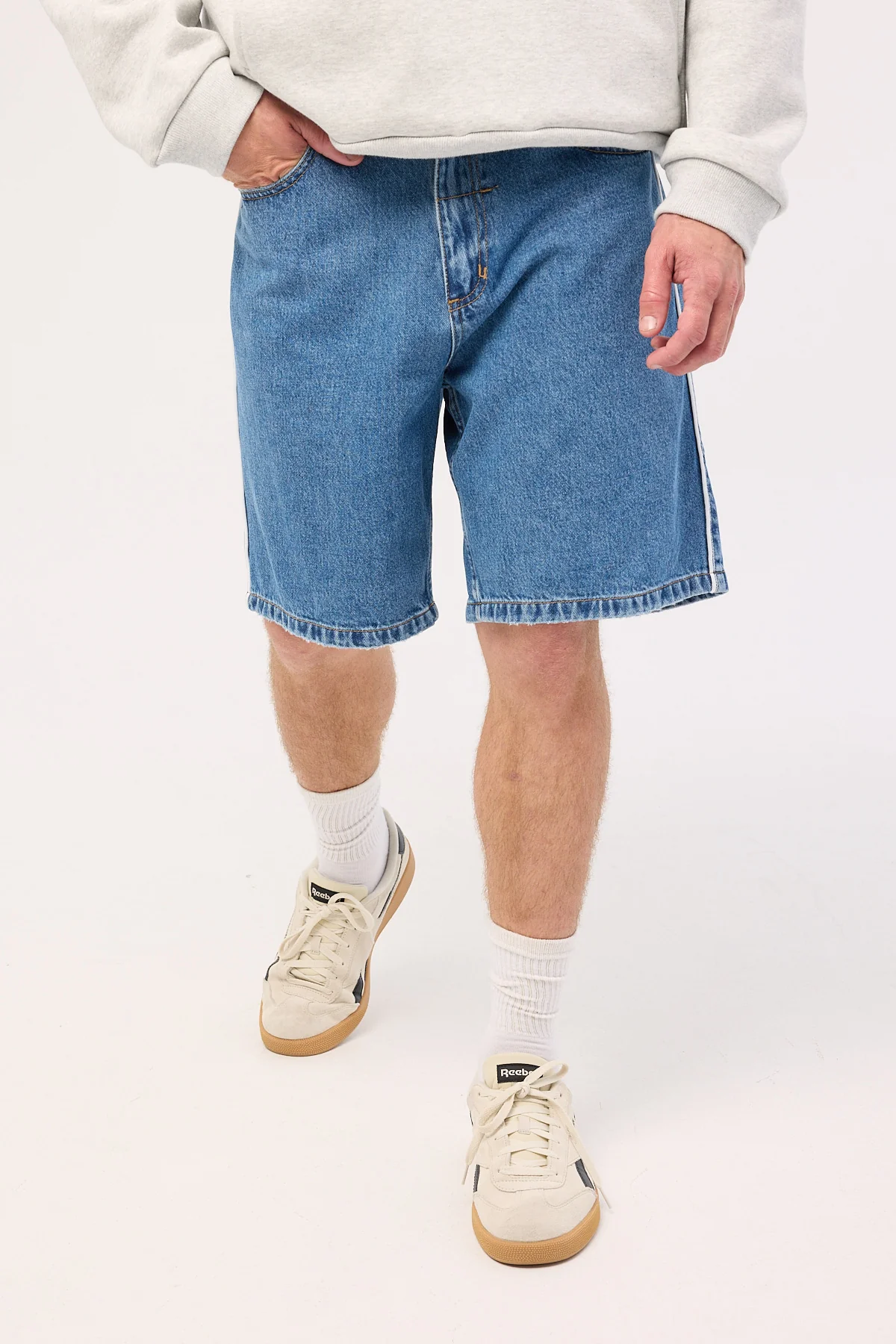 Thrills Victory League Mid Slacker Denim Short Eternal Mid Blue - Image 3